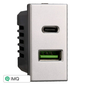 PRESA USB 2 IN 1 USB+TYPE-C 3.1AMH - modello AG3002