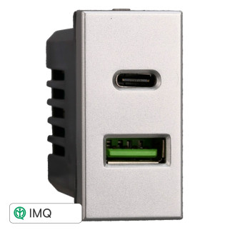 PRESA USB 2 IN 1 USB+TYPE-C 3.1AMH - modello AG3002