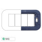 ETTROIT MOON SUPPORTO SLIM 4POSTI - Mod. AN0204S - Compatibile con BTicino AXOLUTE
