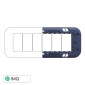ETTROIT MOON SUPPORTO 6POSTI - Mod. AN0206 - Compatibile con BTicino AXOLUTE