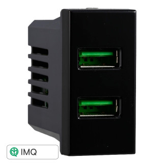 PRESA USB 2POSTI 2.1AMH - modello AN2402
