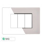 Immagine 1 - ETTROIT MOON PLACCA VETRO 3P BIANCO - Mod. AN84301 - Compatibile con BTicino AXOLUTE