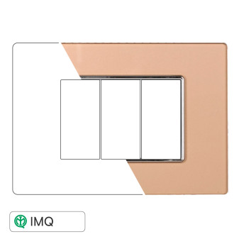 PLACCA VETRO 3P ORO - modello AN84311