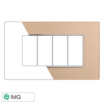 PLACCA VETRO 4P ORO - modello AN84411