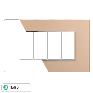 PLACCA VETRO 4P ORO - modello AN84411