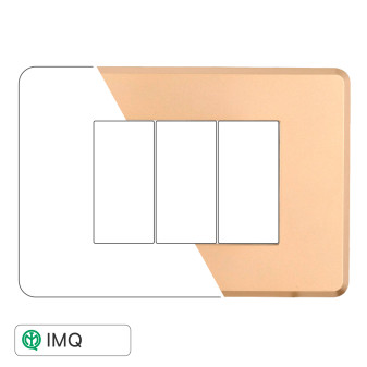 PLACCA SLIM 3P ORO - modello AN87311