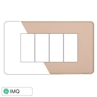 PLACCA SLIM 4P SABBIA - modello AN87409