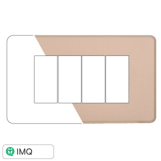 PLACCA SLIM 4P SABBIA - modello AN87409