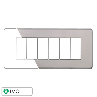 PLACCA SLIM 6P SILVER - modello AN87606