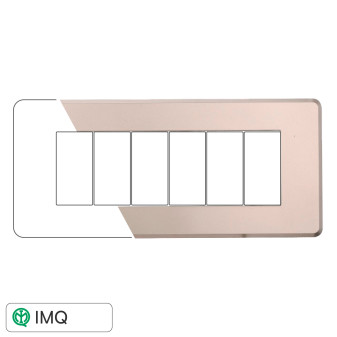 PLACCA SLIM 6P TITANIO - modello AN87608