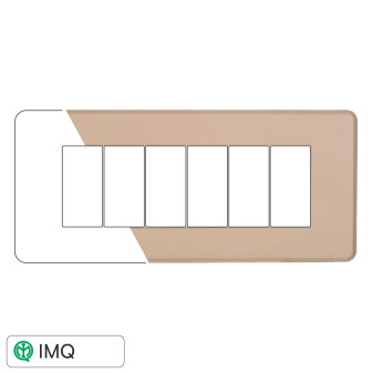 PLACCA SLIM 6P SABBIA - modello AN87609