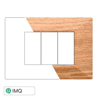 PLACCA PIRAMIDE 3P LEGNO SCURO - modello AN90305