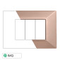 Immagine 1 - ETTROIT MOON PLACCA PLASTICA PIRAMIDE 3P BRONZO - Mod. AN90310 - Compatibile con BTicino AXOLUTE