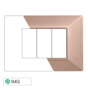 PLACCA PIRAMIDE 3P BRONZO - modello AN90310