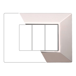 PLACCA PIRAMIDE 3P CROMATO LUCIDO - modello AN90313