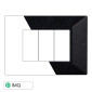 Immagine 1 - ETTROIT MOON PLACCA PLASTICA PIRAMIDE 3P NERO BRILLANTE - Mod. AN90324 - Compatibile con BTicino AXOLUTE