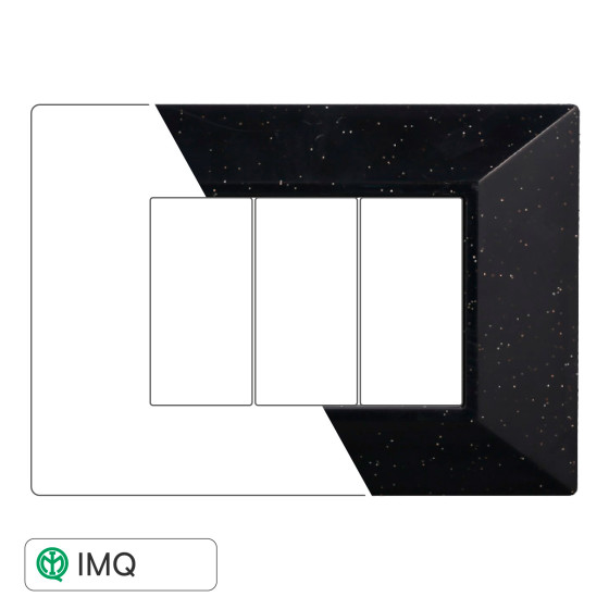 PLACCA PIRAMIDE 3P NERO BRILLANTE - modello AN90324 PLACCA PIRAMIDE 3P NERO BRILLANTE - modello AN90324