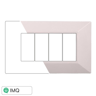 PLACCA PIRAMIDE 4P BIANCA - modello AN90401
