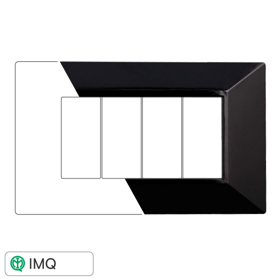 PLACCA PIRAMIDE 4P NERO - modello AN90402 PLACCA PIRAMIDE 4P NERO - modello AN90402