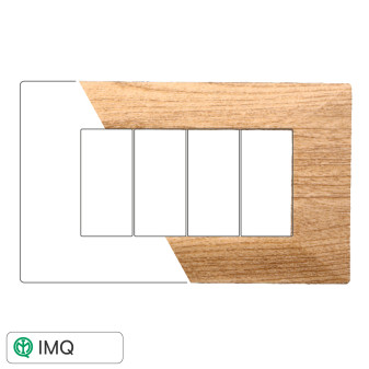 PLACCA PIRAMIDE 4P LEGNO SCURO - modello AN90405