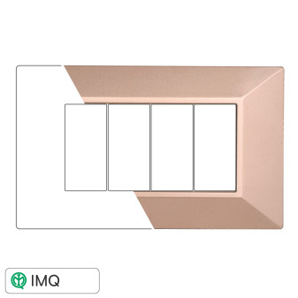 PLACCA PIRAMIDE 4P BRONZO - modello AN90410