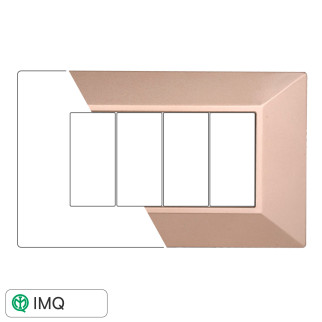 PLACCA PIRAMIDE 4P BRONZO - modello AN90410