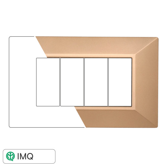 PLACCA PIRAMIDE 4P ORO - modello AN90411 PLACCA PIRAMIDE 4P ORO - modello AN90411