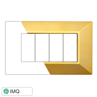 PLACCA PIRAMIDE 4P ORO LUCIDO - modello AN90412