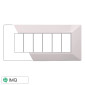Immagine 1 - ETTROIT MOON PLACCA PLASTICA PIRAMIDE 6P BIANCA - Mod. AN90601 - Compatibile con BTicino AXOLUTE