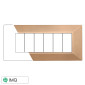 Immagine 1 - ETTROIT MOON PLACCA PLASTICA PIRAMIDE 6P ORO - Mod. AN90611 - Compatibile con BTicino AXOLUTE
