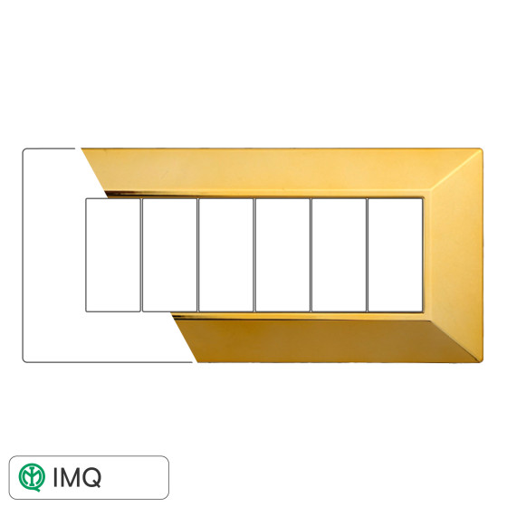 PLACCA PIRAMIDE 6P ORO LUCIDO - modello AN90612 PLACCA PIRAMIDE 6P ORO LUCIDO - modello AN90612