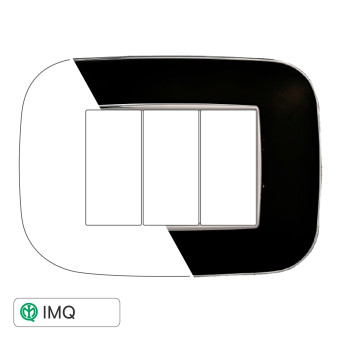 PLACCA ORBIS 3P NERO - modello AN91302