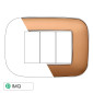 Immagine 1 - ETTROIT MOON PLACCA PLASTICA ORBIS 3P ORO - Mod. AN91311 - Compatibile con BTicino AXOLUTE