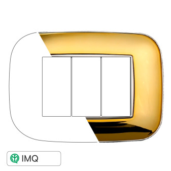 PLACCA ORBIS 3P ORO LUCIDO - modello AN91312