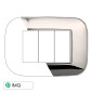 Immagine 1 - ETTROIT MOON PLACCA PLASTICA ORBIS 3P CROMATO LUCIDO - Mod. AN91313 - Compatibile con BTicino AXOLUTE