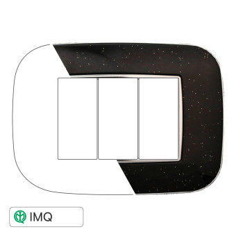 PLACCA ORBIS 3P NERO BRILLANTE - modello AN91324