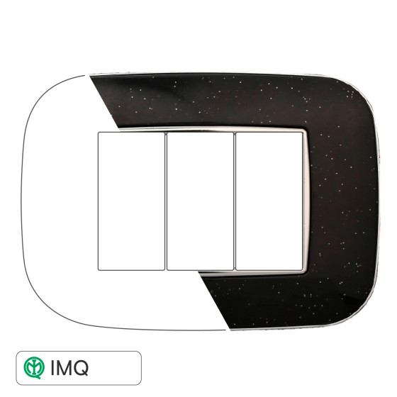 PLACCA ORBIS 3P NERO BRILLANTE - modello AN91324 PLACCA ORBIS 3P NERO BRILLANTE - modello AN91324