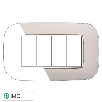 PLACCA ORBIS 4P BIANCA - modello AN91401