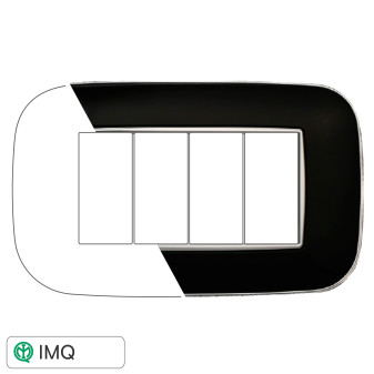 PLACCA ORBIS 4P NERO - modello AN91402