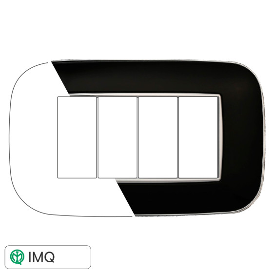 PLACCA ORBIS 4P NERO - modello AN91402 PLACCA ORBIS 4P NERO - modello AN91402
