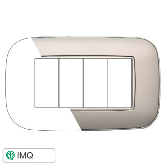 PLACCA ORBIS 4P SILVER - modello AN91406
