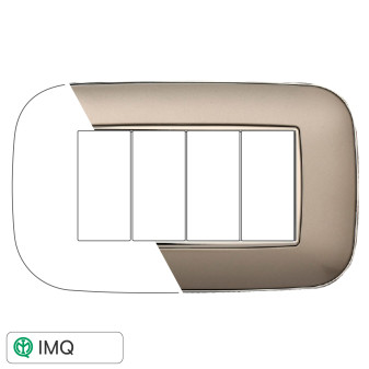 PLACCA ORBIS 4P TITANIO - modello AN91408