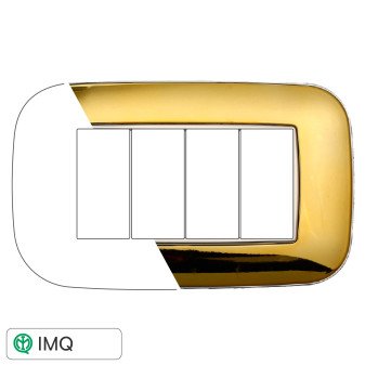 PLACCA ORBIS 4P ORO LUCIDO - modello AN91412