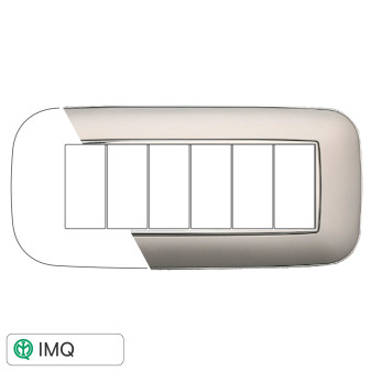 PLACCA ORBIS 6P SILVER - modello AN91606