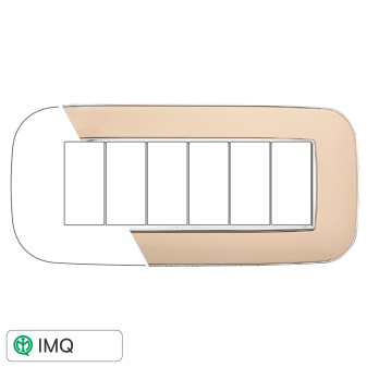 PLACCA ORBIS 6P SABBIA - modello AN91609