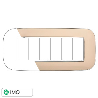 PLACCA ORBIS 6P SABBIA - modello AN91609