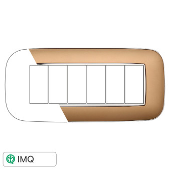 PLACCA ORBIS 6P ORO - modello AN91611