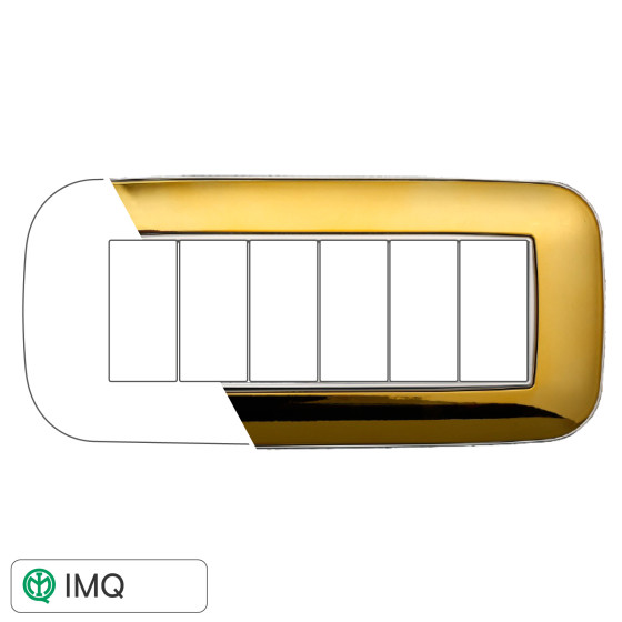 PLACCA ORBIS 6P ORO LUCIDO - modello AN91612 PLACCA ORBIS 6P ORO LUCIDO - modello AN91612