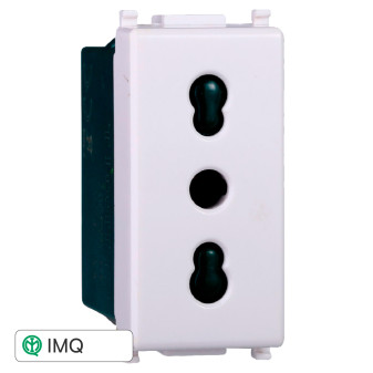 PRESA BIPASSO 2+T 16A - modello EV2001