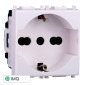 Immagine 1 - ETTROIT STARLIGHT PRESA SCHUKO 2P+T 16A - Mod. EV2102 - Compatibile con Vimar PLANA